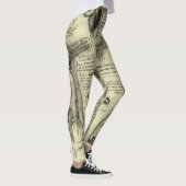 Leonardo da Vinci  Menselijke Anatomie Larynxbeen Leggings (Rechts)