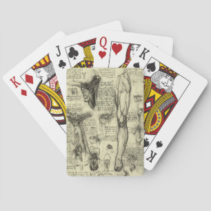 Leonardo da Vinci  Menselijke Anatomie Larynxbeen Pokerkaarten