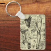 Leonardo da Vinci  Menselijke Anatomie Larynxbeen Sleutelhanger (Voorkant)