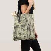 Leonardo da Vinci  Menselijke Anatomie Larynxbeen Tote Bag (Dichtbij)