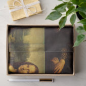 LEONARDO DA VINCI MONA LISA ART TISSUE PAPIER (Geschenk)