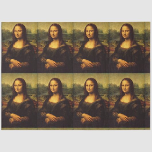 LEONARDO DA VINCI MONA LISA ART TISSUE PAPIER (Voorkant)