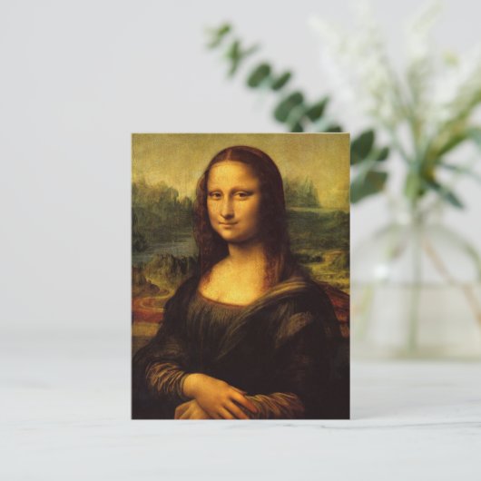 Leonardo da Vinci, Mona Lisa Briefkaart (Staand voorkant)