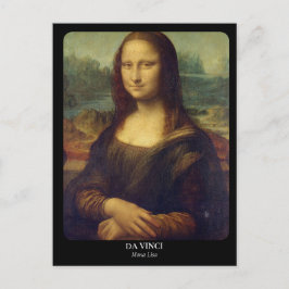 LEONARDO DA VINCI / Mona Lisa Briefkaart