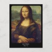 LEONARDO DA VINCI / Mona Lisa Briefkaart (Voorkant)