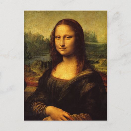 Leonardo Da Vinci Mona Lisa Briefkaart (Voorkant)