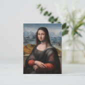 Leonardo da Vinci | Mona Lisa Briefkaart (Staand voorkant)