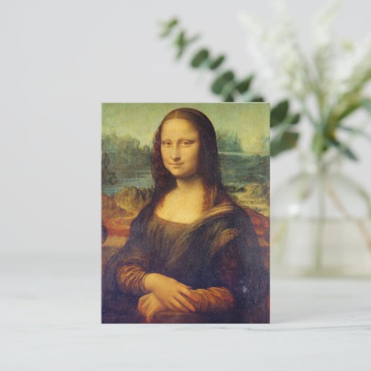 Leonardo da Vinci - Mona Lisa Briefkaart (Staand voorkant)