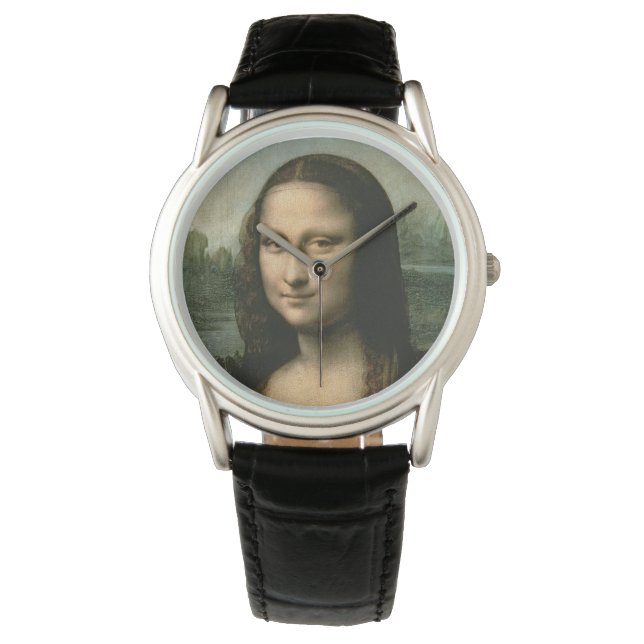 Leonardo da Vinci | Mona Lisa, c.1503-6 Horloge (Voorkant)