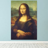 Leonardo da Vinci – Mona Lisa Canvas Afdruk (Insitu (Houten vloer))