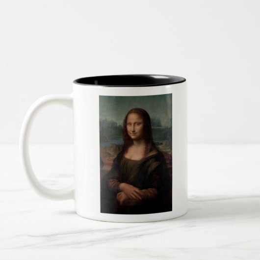 Leonardo da Vinci Mona Lisa Classic Tweekleurige Koffiemok (Links)