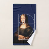 Leonardo da Vinci Mona Lisa Fibonacci sequentie Bad Handdoek (Handdoek)