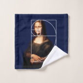 Leonardo da Vinci Mona Lisa Fibonacci sequentie Bad Handdoek (Wasdoekje)