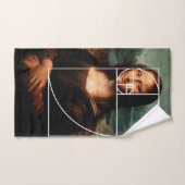 Leonardo da Vinci Mona Lisa Fibonacci sequentie Bad Handdoek (Handdoek)