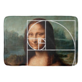 Leonardo da Vinci Mona Lisa Fibonacci sequentie Badmat (Voorkant)