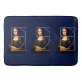 Leonardo da Vinci Mona Lisa Fibonacci sequentie Badmat (Voorkant)