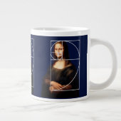 Leonardo da Vinci Mona Lisa Fibonacci sequentie Grote Koffiekop (Rechts)