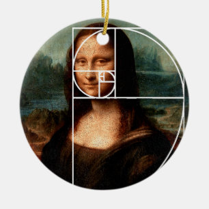 Leonardo da Vinci Mona Lisa Fibonacci sequentie Keramisch Ornament