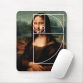 Leonardo da Vinci Mona Lisa Fibonacci sequentie Muismat (Met muis)