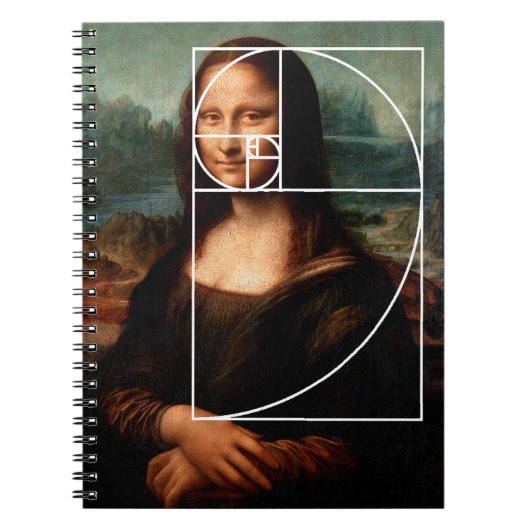 Leonardo da Vinci Mona Lisa Fibonacci sequentie Notitieboek (Voorkant)