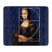 Leonardo da Vinci Mona Lisa Fibonacci sequentie Snijplank (Voorkant)
