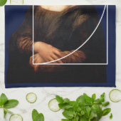 Leonardo da Vinci Mona Lisa Fibonacci sequentie Theedoek (Gevouwen)