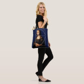 Leonardo da Vinci Mona Lisa Fibonacci sequentie Tote Bag (Op model)