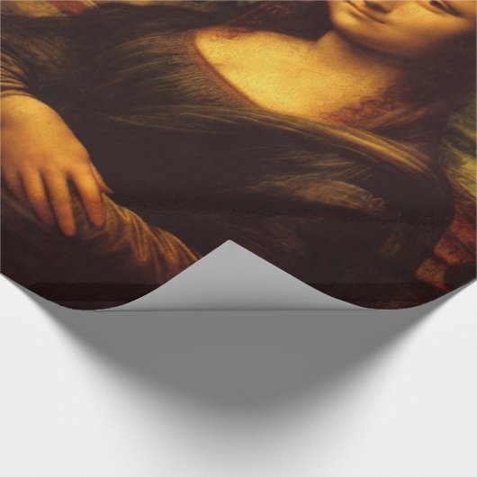 Leonardo Da Vinci Mona Lisa Fine Art Painting Cadeaupapier (Hoek)