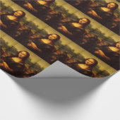 Leonardo Da Vinci Mona Lisa Fine Art Painting Cadeaupapier (Hoek)