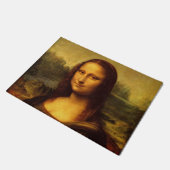 Leonardo Da Vinci Mona Lisa Fine Art Painting Deurmat (Schuin)