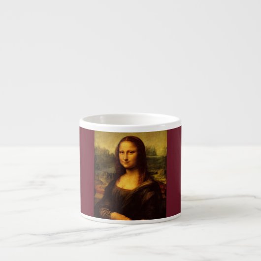 Leonardo Da Vinci Mona Lisa Fine Art Painting Espresso Kop (Voorkant)