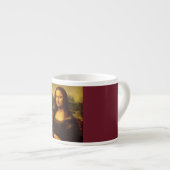Leonardo Da Vinci Mona Lisa Fine Art Painting Espresso Kop (Voorkant rechts)