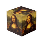 Leonardo Da Vinci Mona Lisa Fine Art Painting Kubus (Achter hoekig)