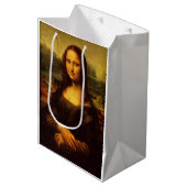 Leonardo Da Vinci Mona Lisa Fine Art Painting Medium Cadeauzakje (Voorkant Gekanteld)