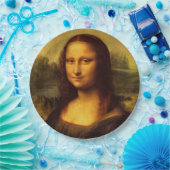 Leonardo Da Vinci Mona Lisa Fine Art Painting Papieren Bordje (Feest)