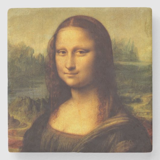 Leonardo Da Vinci Mona Lisa Fine Art Painting Stenen Onderzetter (Voorkant)