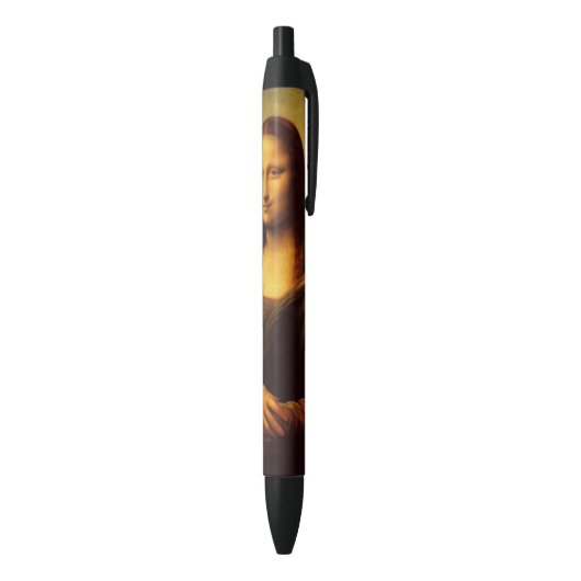 Leonardo Da Vinci Mona Lisa Fine Art Painting Zwarte Inkt Pen (Achterkant (Verticaal))