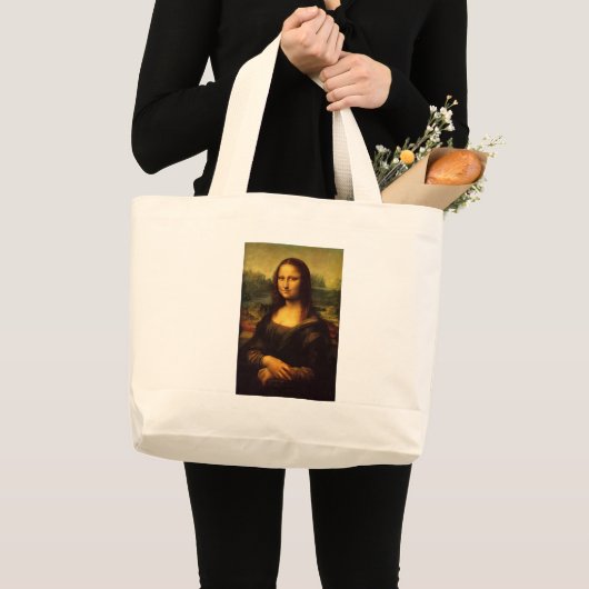 Leonardo Da Vinci Mona Lisa Grote Tote Bag (Voorkant (product))