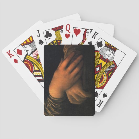 Leonardo da Vinci Mona Lisa Hands Cards Pokerkaarten (Achterkant)