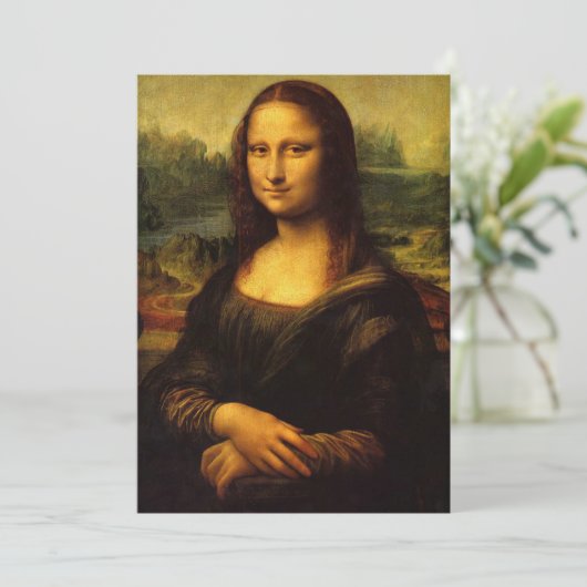 Leonardo da Vinci | Mona Lisa Kaart (Staand voorkant)