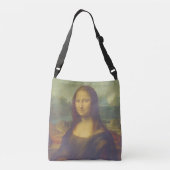 Leonardo Da Vinci Mona Lisa Kunstwerk Crossbody Tas (Achterkant)