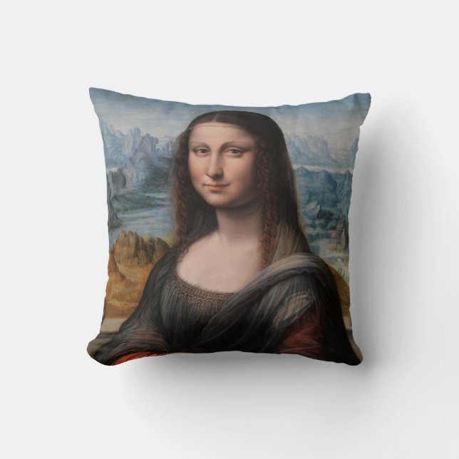 Leonardo da Vinci | Mona Lisa Kussen (Voorkant)