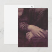 Leonardo da Vinci Mona Lisa (La Giaconda), Detail: Briefkaart (Voorkant / Achterkant)