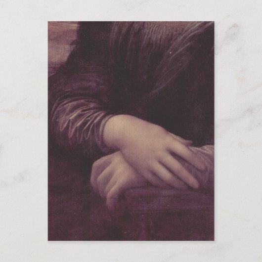 Leonardo da Vinci Mona Lisa (La Giaconda), Detail: Briefkaart (Voorkant)