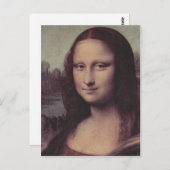 Leonardo da Vinci Mona Lisa (La Giaconda), Detail: Briefkaart (Voorkant / Achterkant)