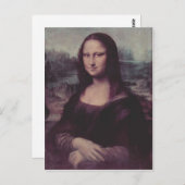 Leonardo da Vinci Mona Lisa (La Giaconda) Mona Lis Briefkaart (Voorkant / Achterkant)