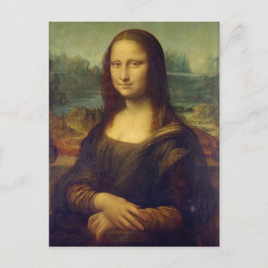 Leonardo da Vinci, Mona Lisa, La Gioconda Briefkaart (Voorkant)