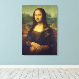 Leonardo da Vinci, Mona Lisa, La Gioconda Canvas Afdruk