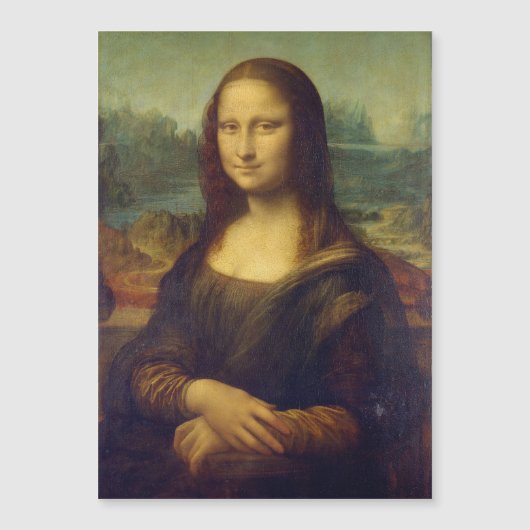 Leonardo da Vinci, Mona Lisa, La Gioconda Magnetische Uitnodiging (Voorkant)