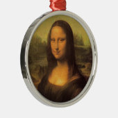 Leonardo Da Vinci' Mona Lisa Metalen Ornament (Rechts)